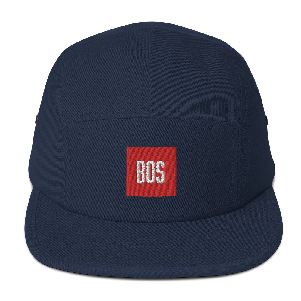 Boston "BOS" Five Panel Hat - blue