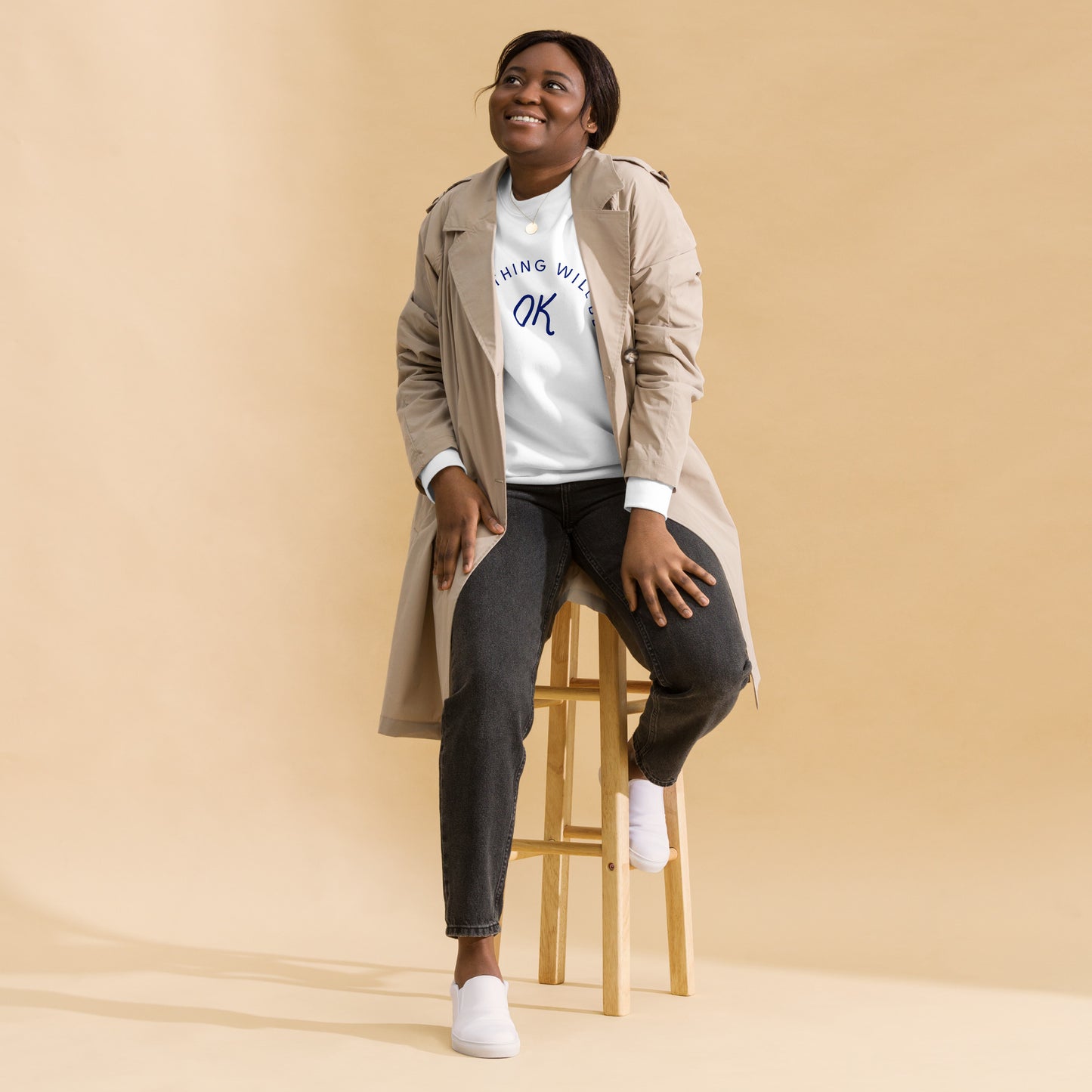 Everything Will Be OK Crew Neck Sweatshirt