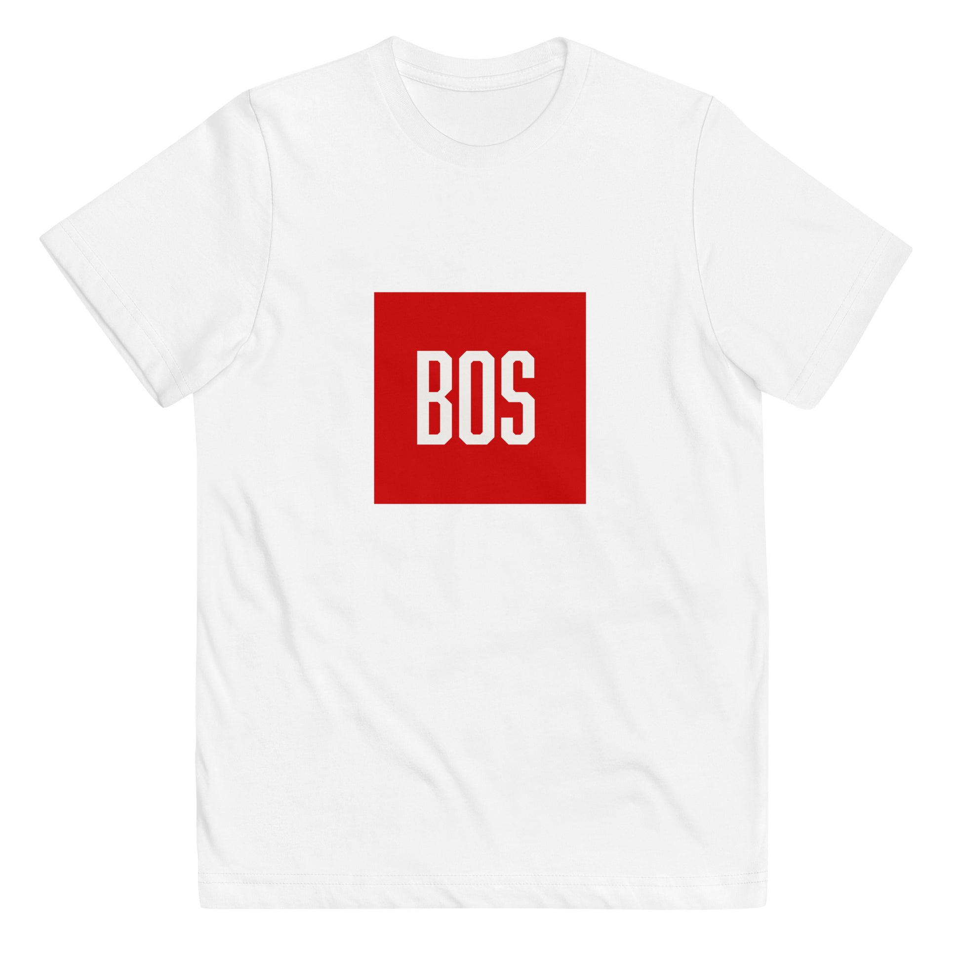 Boston "BOS" t shirt (Youth) - white