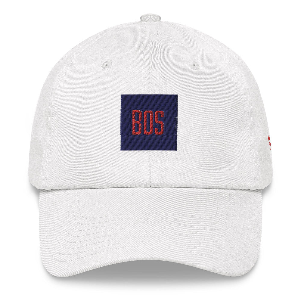 Boston "BOS" Hat- white