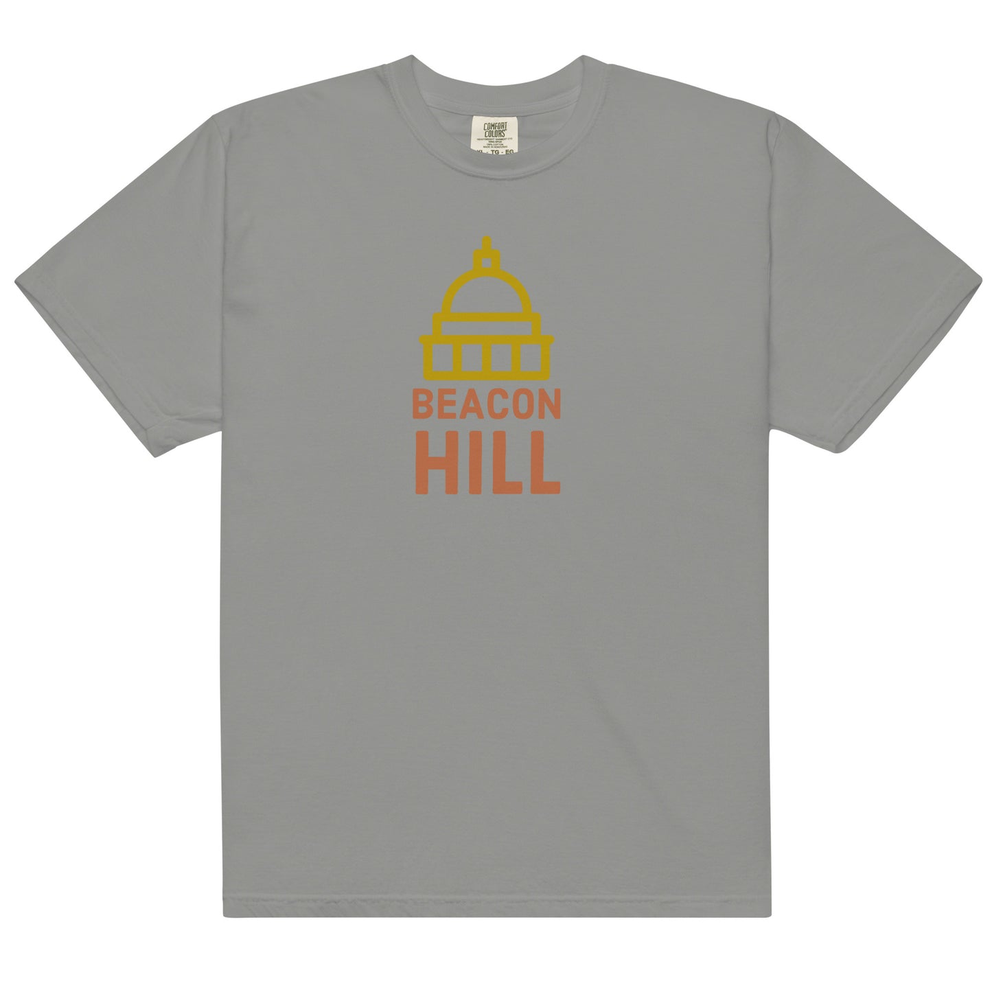 Beacon Hill, Boston Tee Shirt- grey