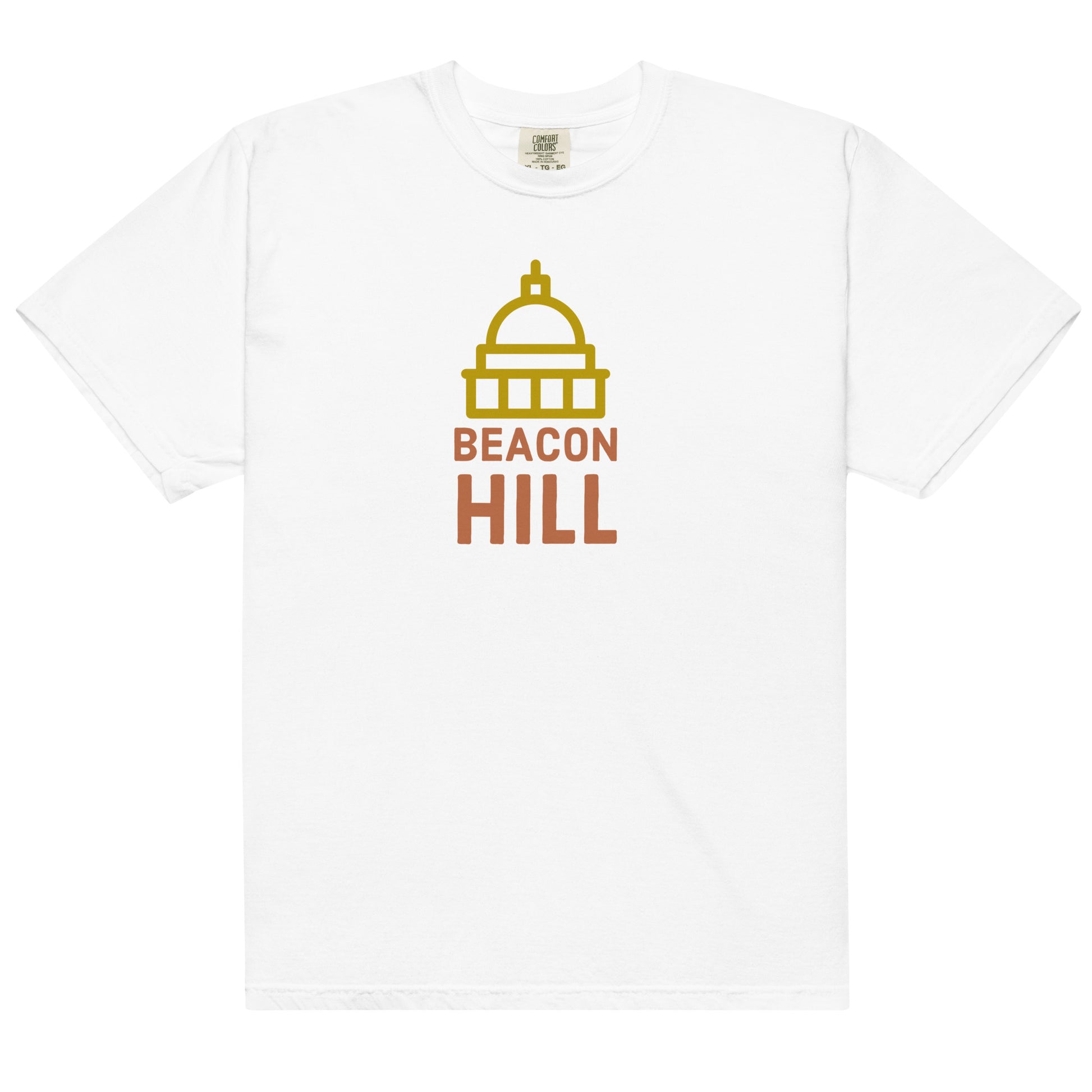 Beacon Hill, Boston Tee Shirt- white