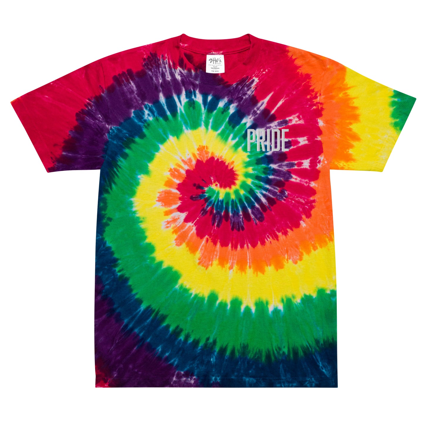 PRIDE rainbow tie-dye shirt