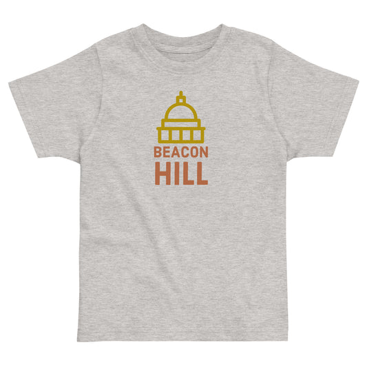 Beacon Hill, Boston Tee shirt (Toddler) grey