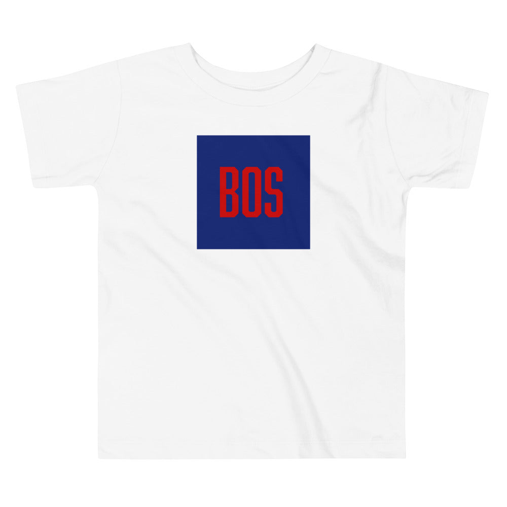 Youth Boston "BOS" T Shirt, white