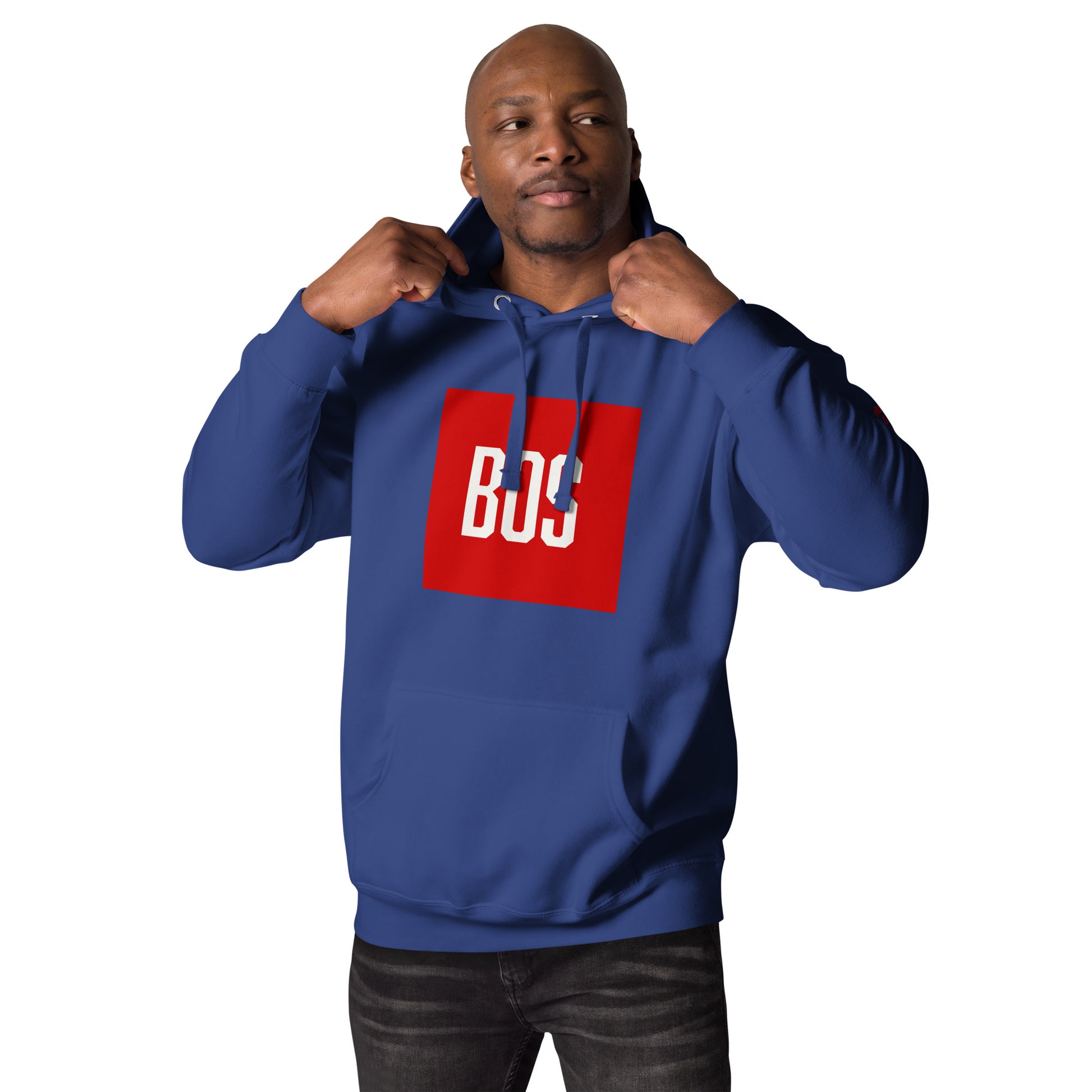 Boston "BOS" Hoodie - royal blue