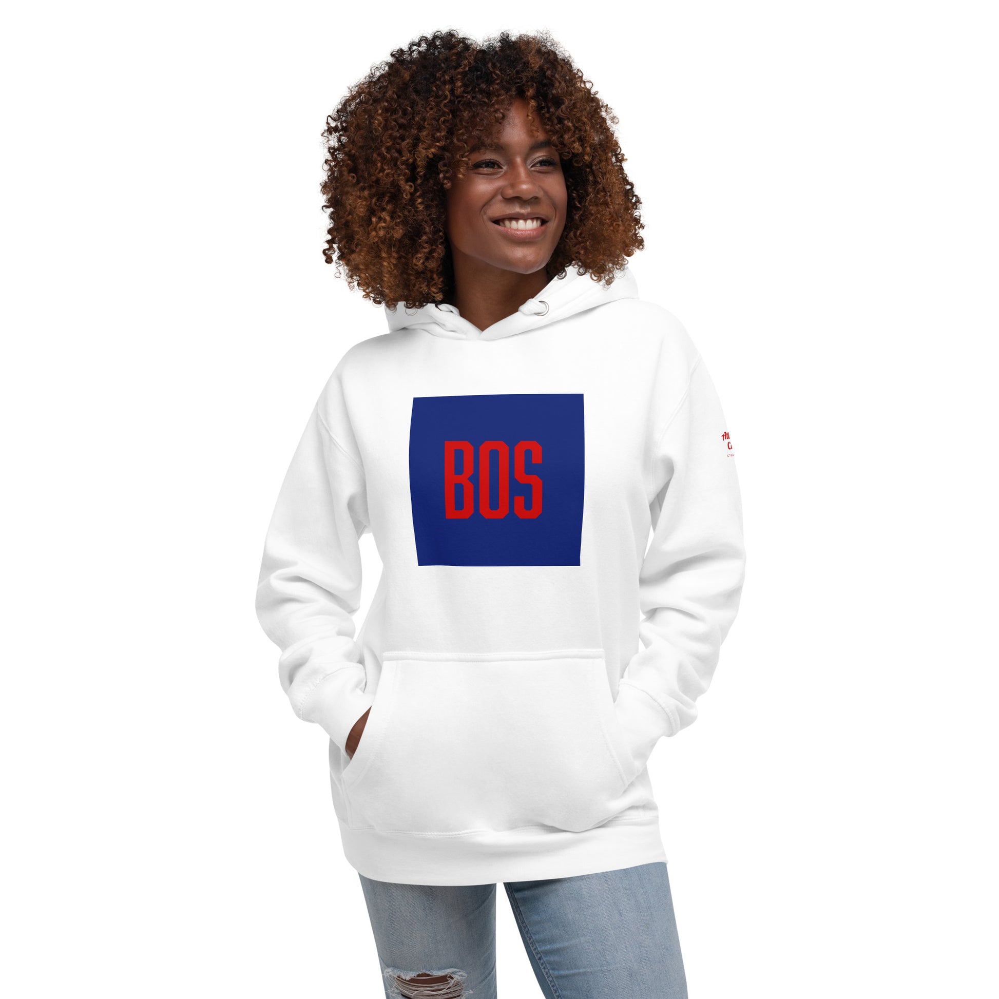 Boston "BOS" Hoodie - white