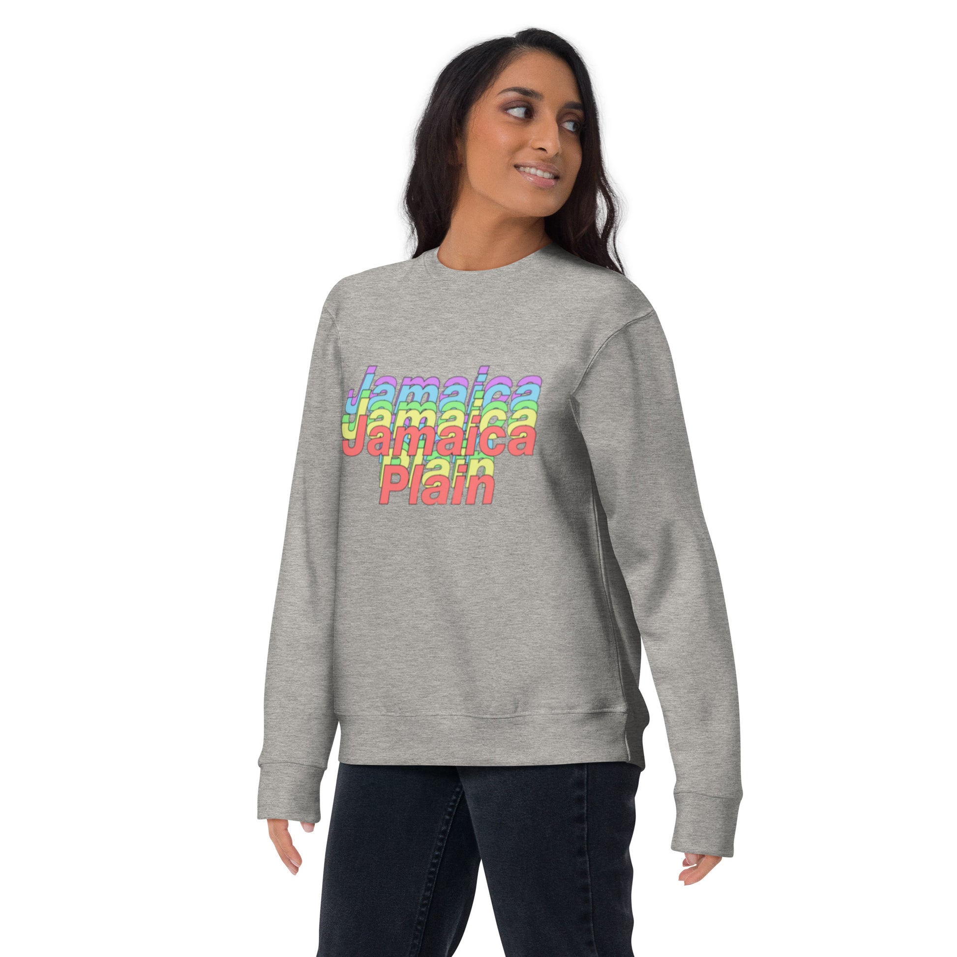 Jamaica Plain Sweatshirt, Boston, MA; grey