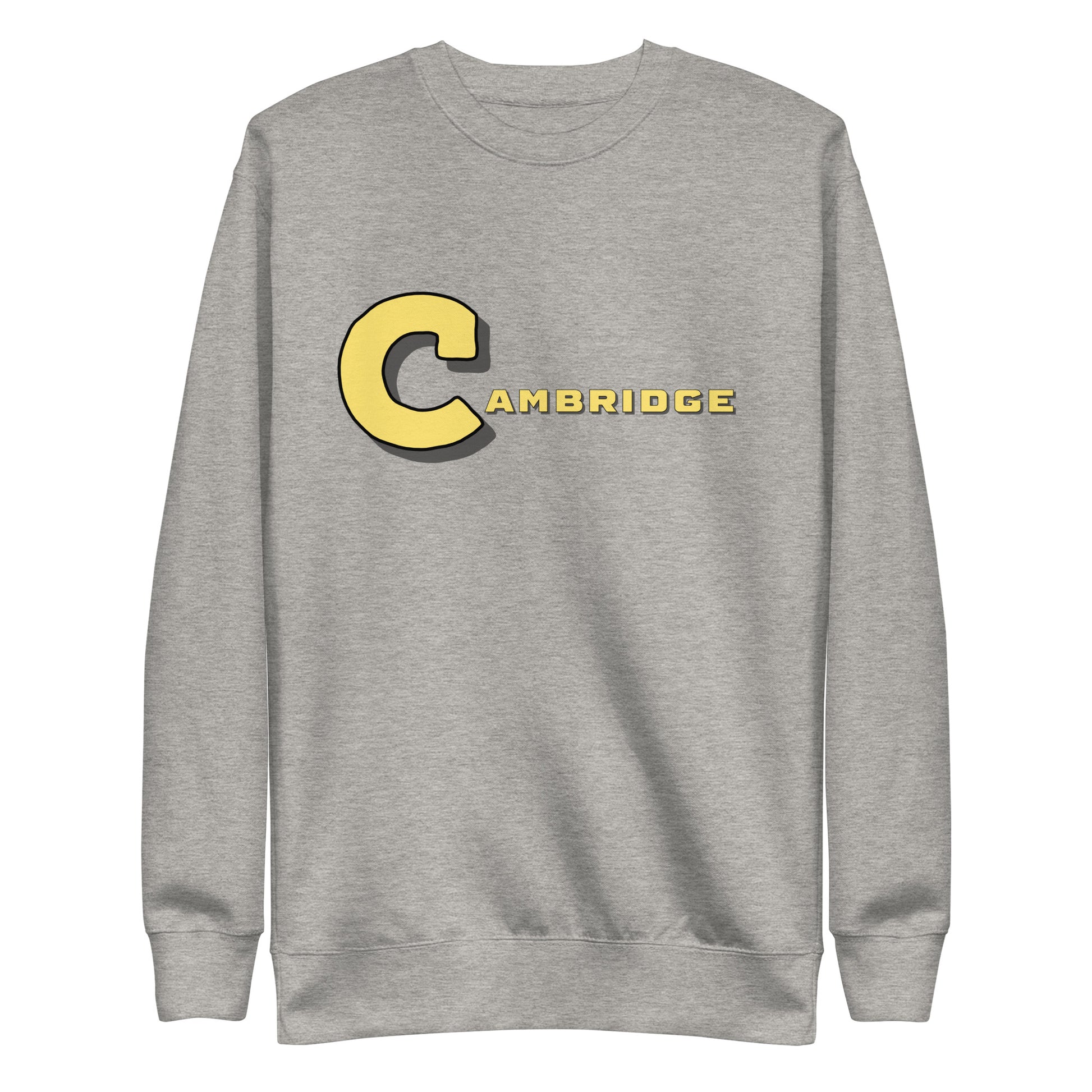 Cambridge crew neck sweatshirt, Cambridge, MA; grey