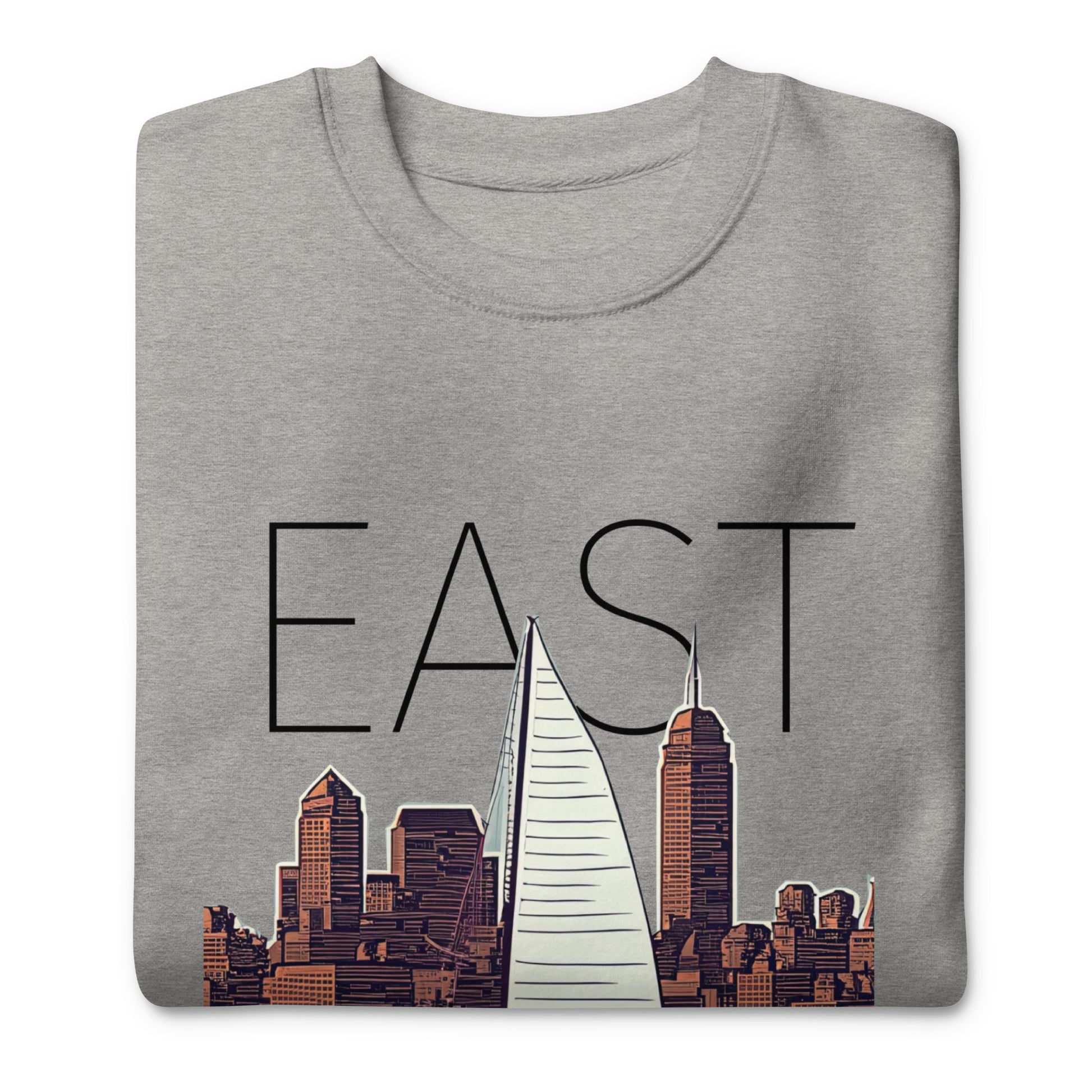 East Boston crew neck. Views of the Boston Harbor from Eastie.