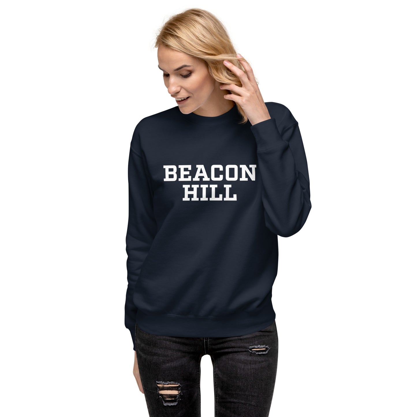 Beacon Hill, Boston Crew Neck Sweatshirt