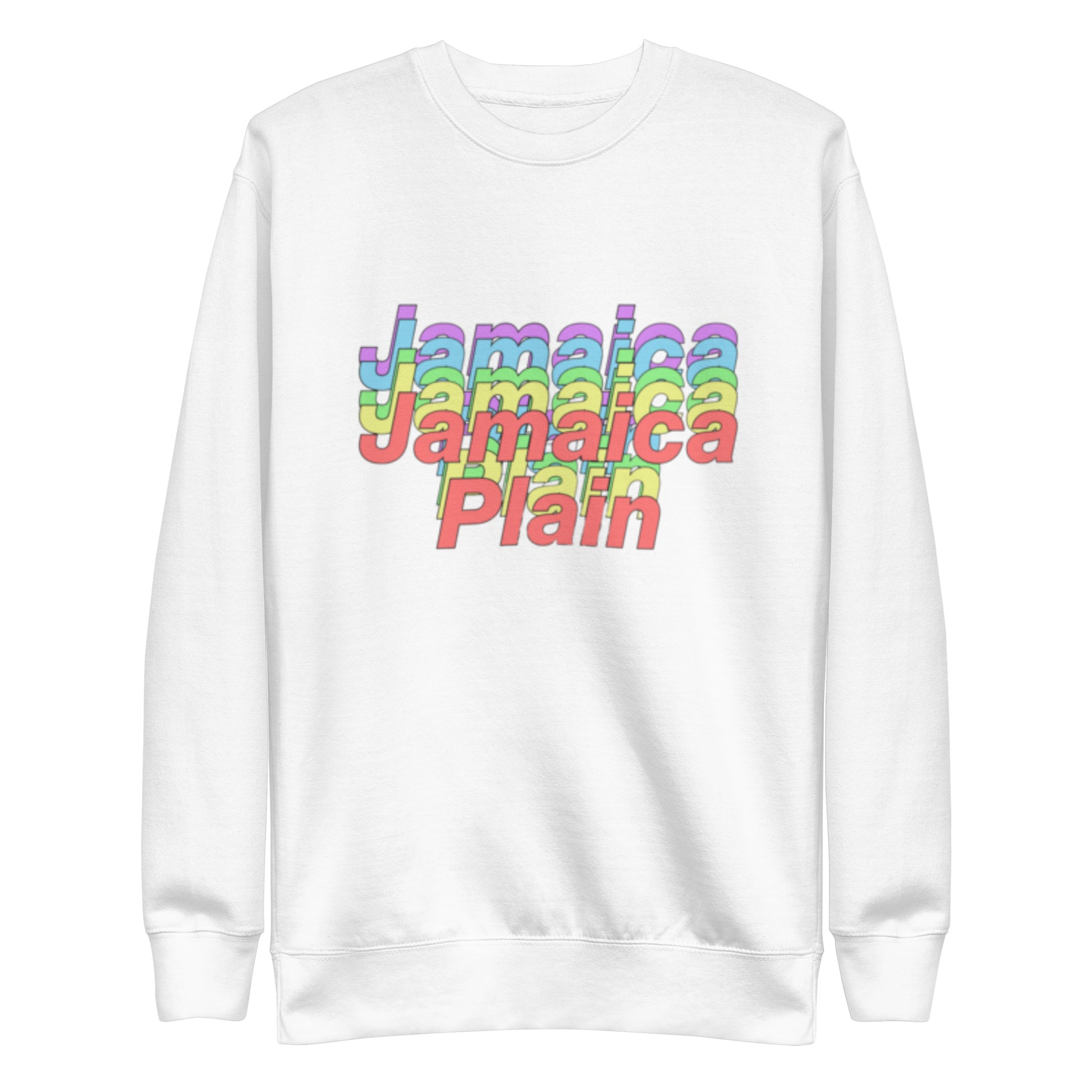 Jamaica Plain Sweatshirt, Boston, MA; white