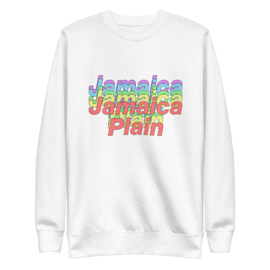 Jamaica Plain Sweatshirt, Boston, MA; white