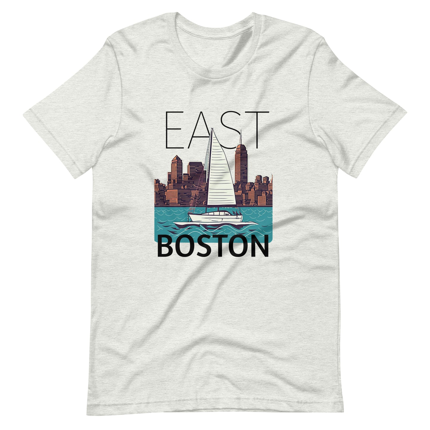 East Boston t shirt, with Boston Harbor views