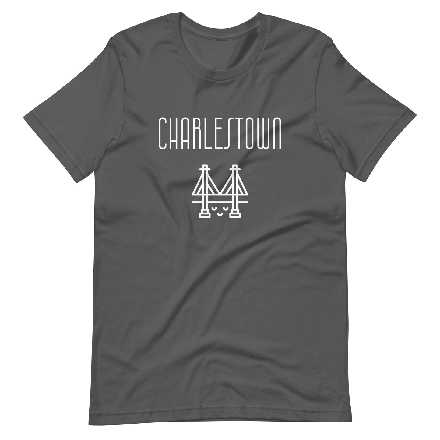 charlestown, Boston MA t shirt, grey