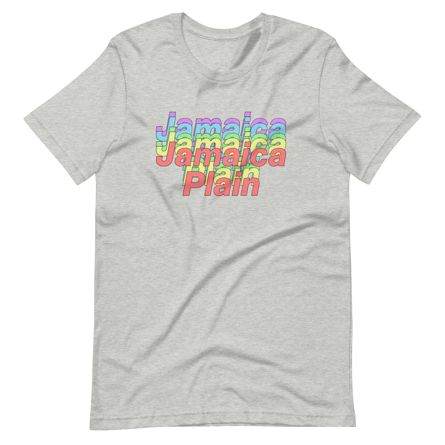 Jamaica Plain, Boston MA t shirt, grey