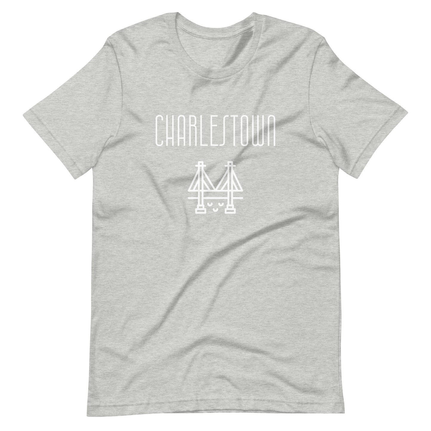 charlestown, Boston MA t shirt, light grey