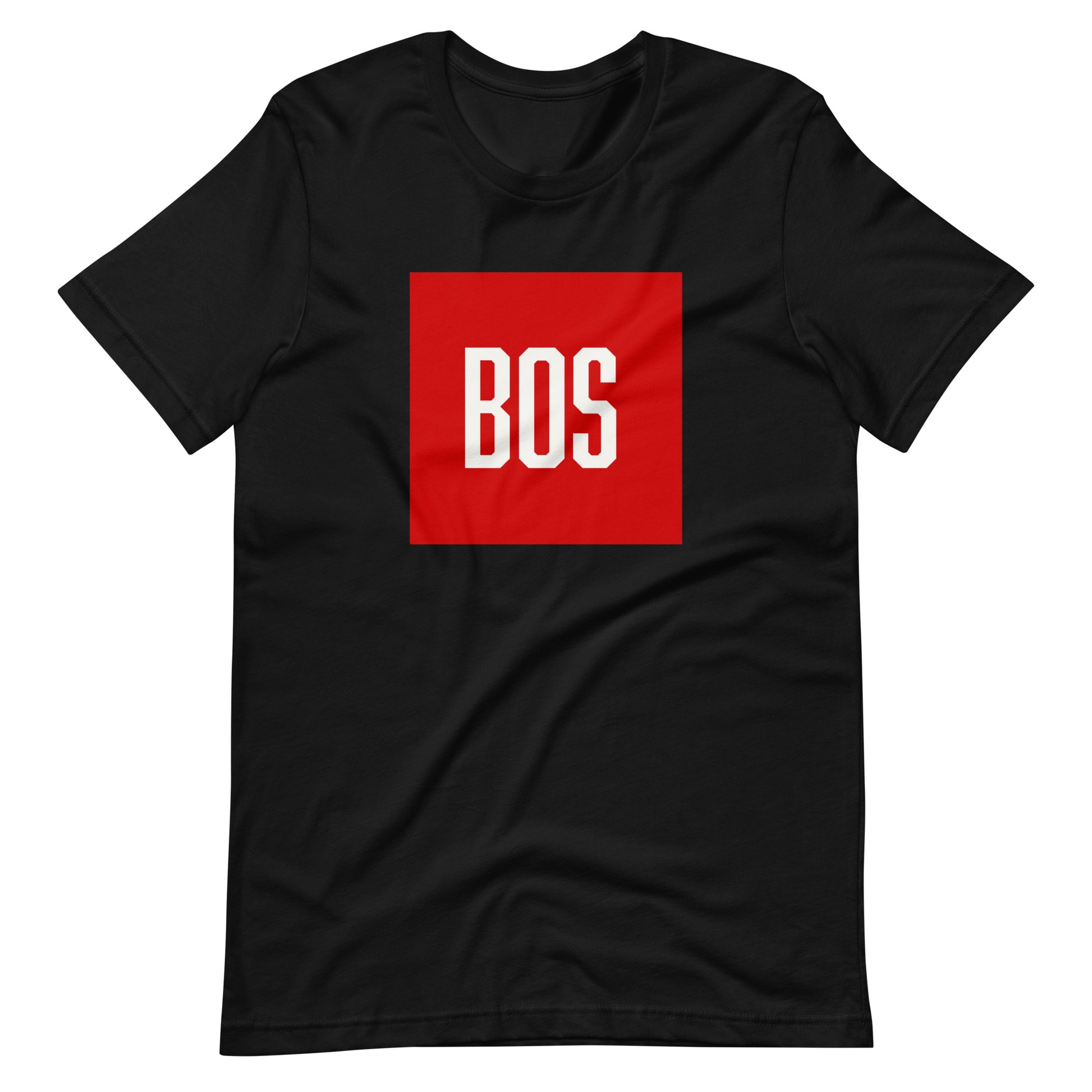 Boston T shirt, red block, Boston, MA, black