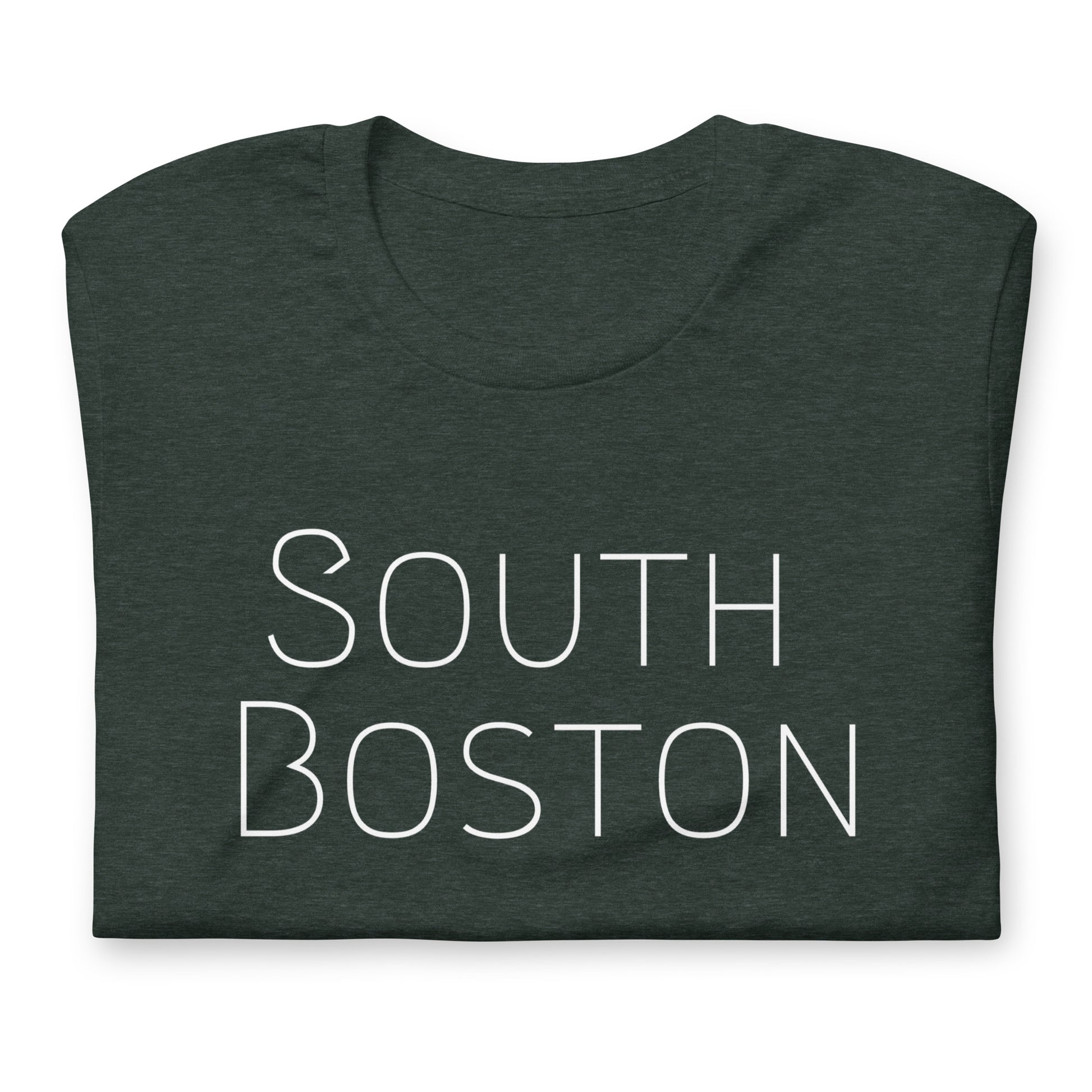 South Boston T Shirt, green, folded