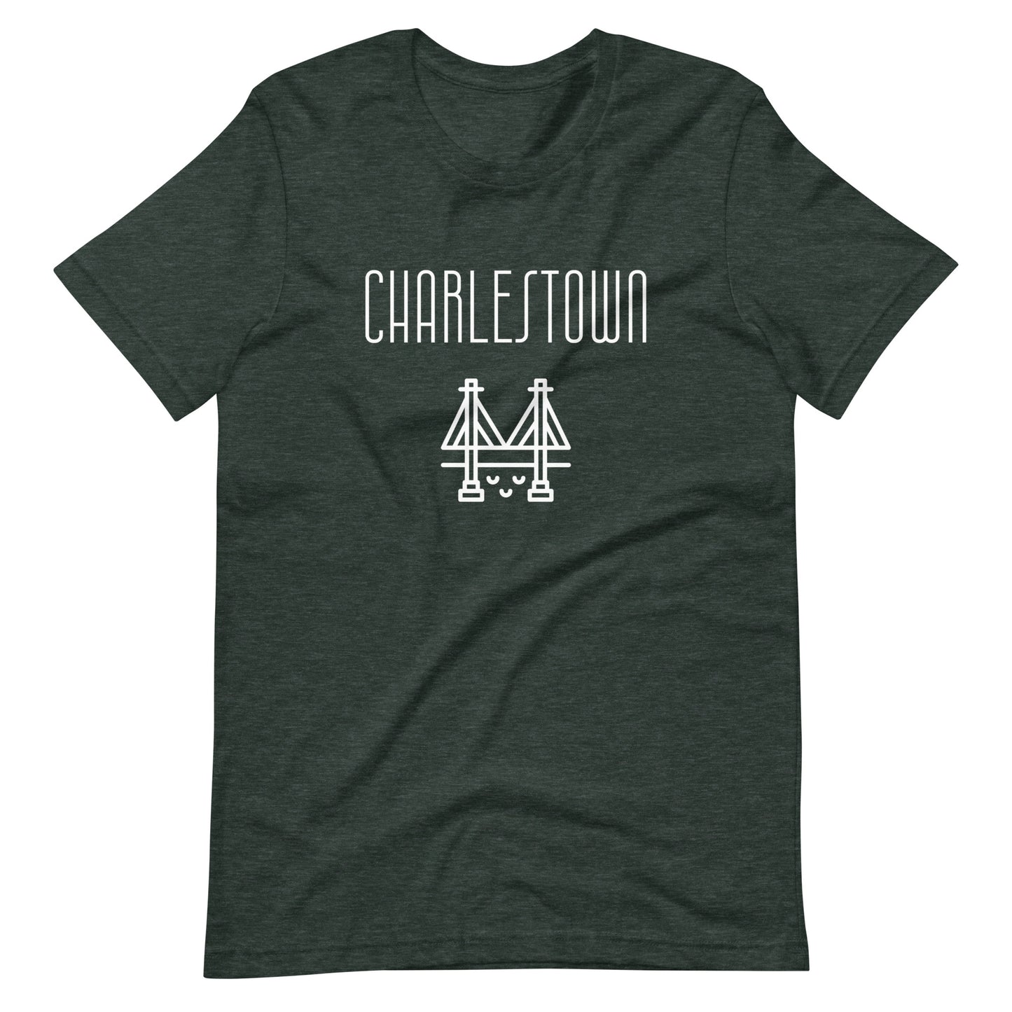 charlestown, Boston MA t shirt, forest green