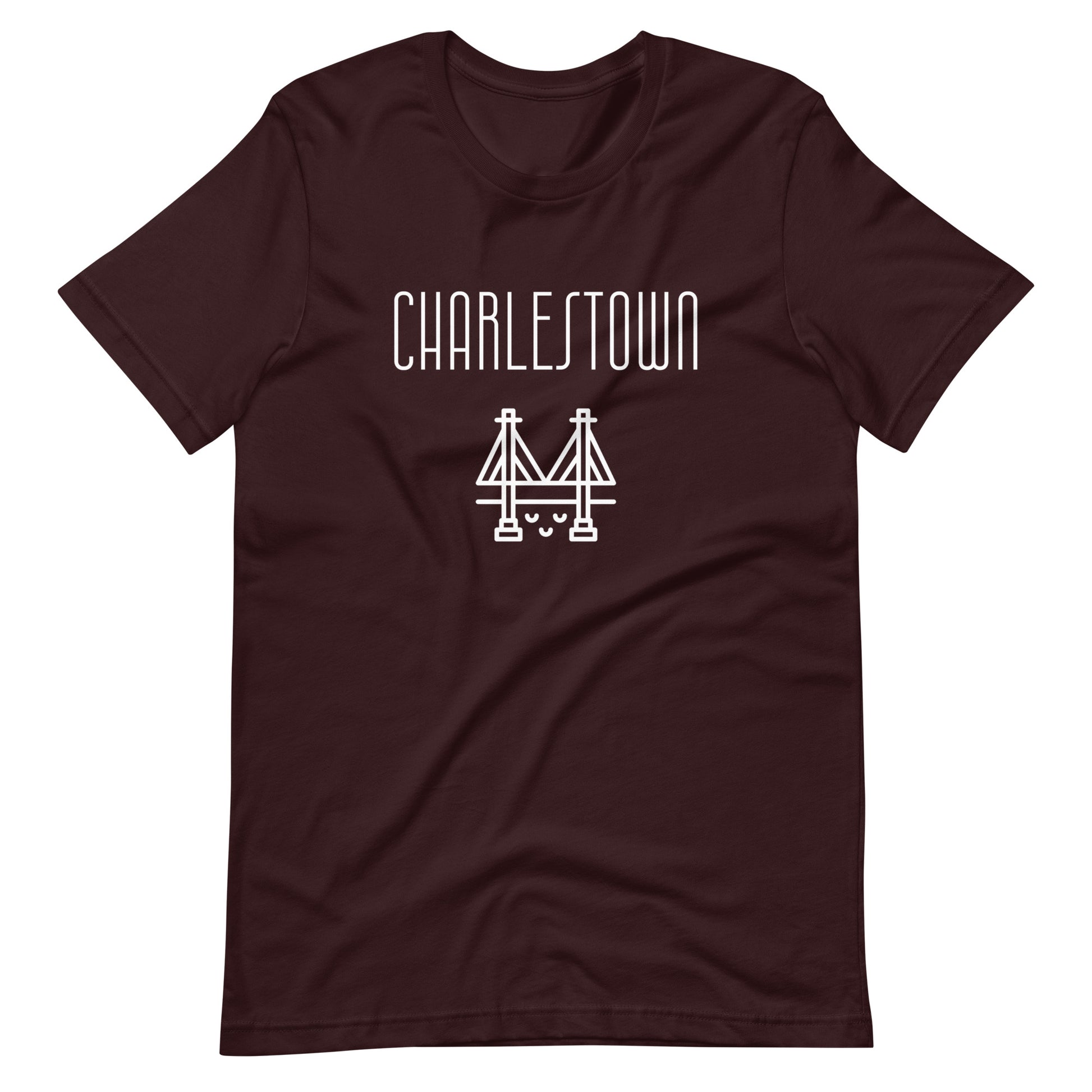 charlestown, Boston MA t shirt, maroon