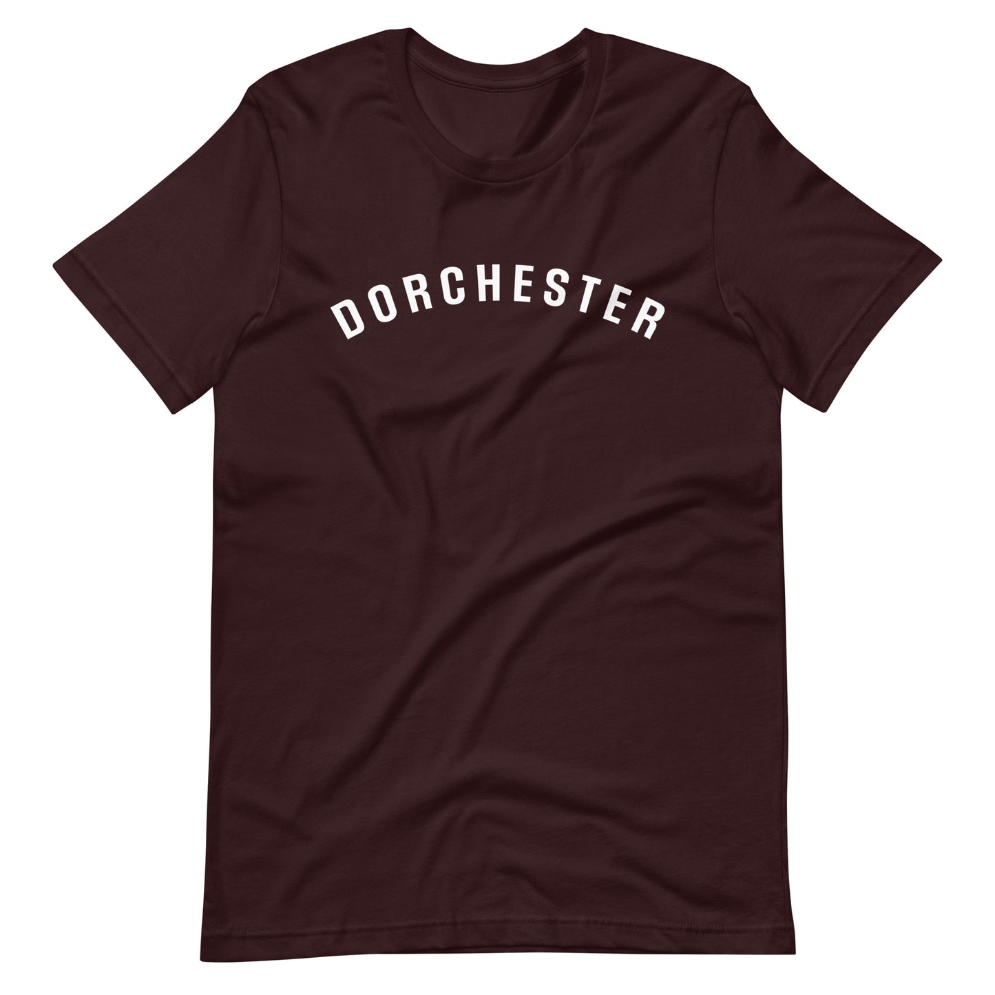 "Dorchester" graphic tee, maroon