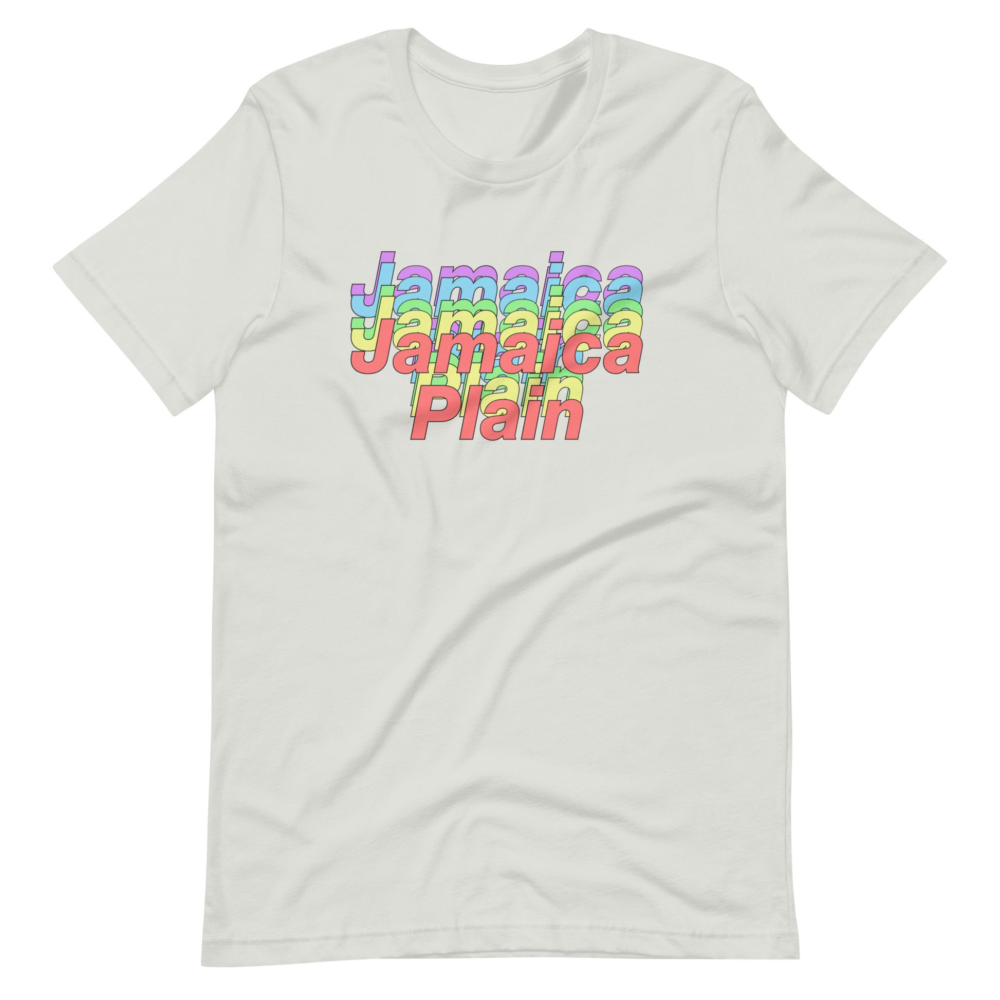 Jamaica Plain, Boston MA t shirt, grey