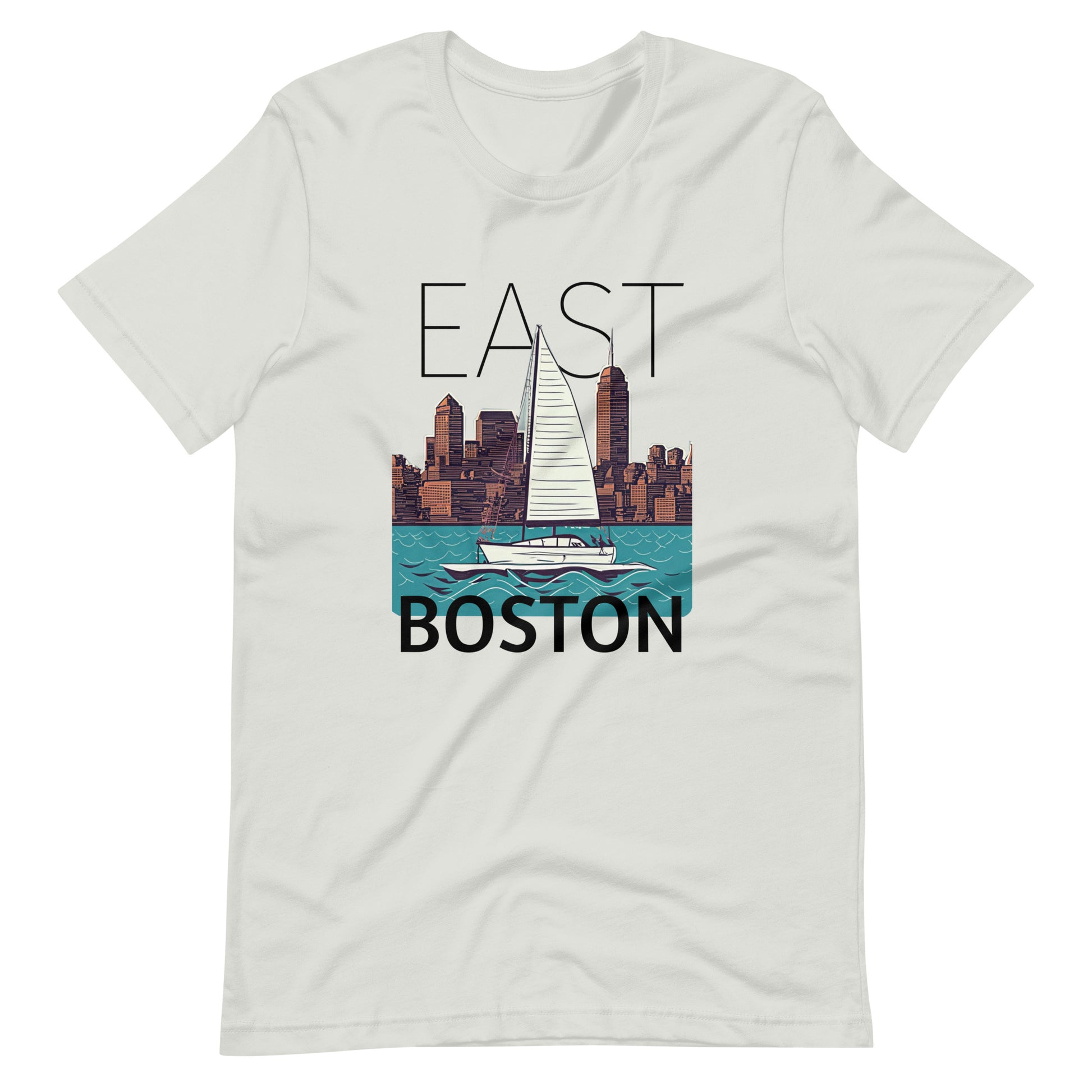 East Boston t shirt, with Boston Harbor views