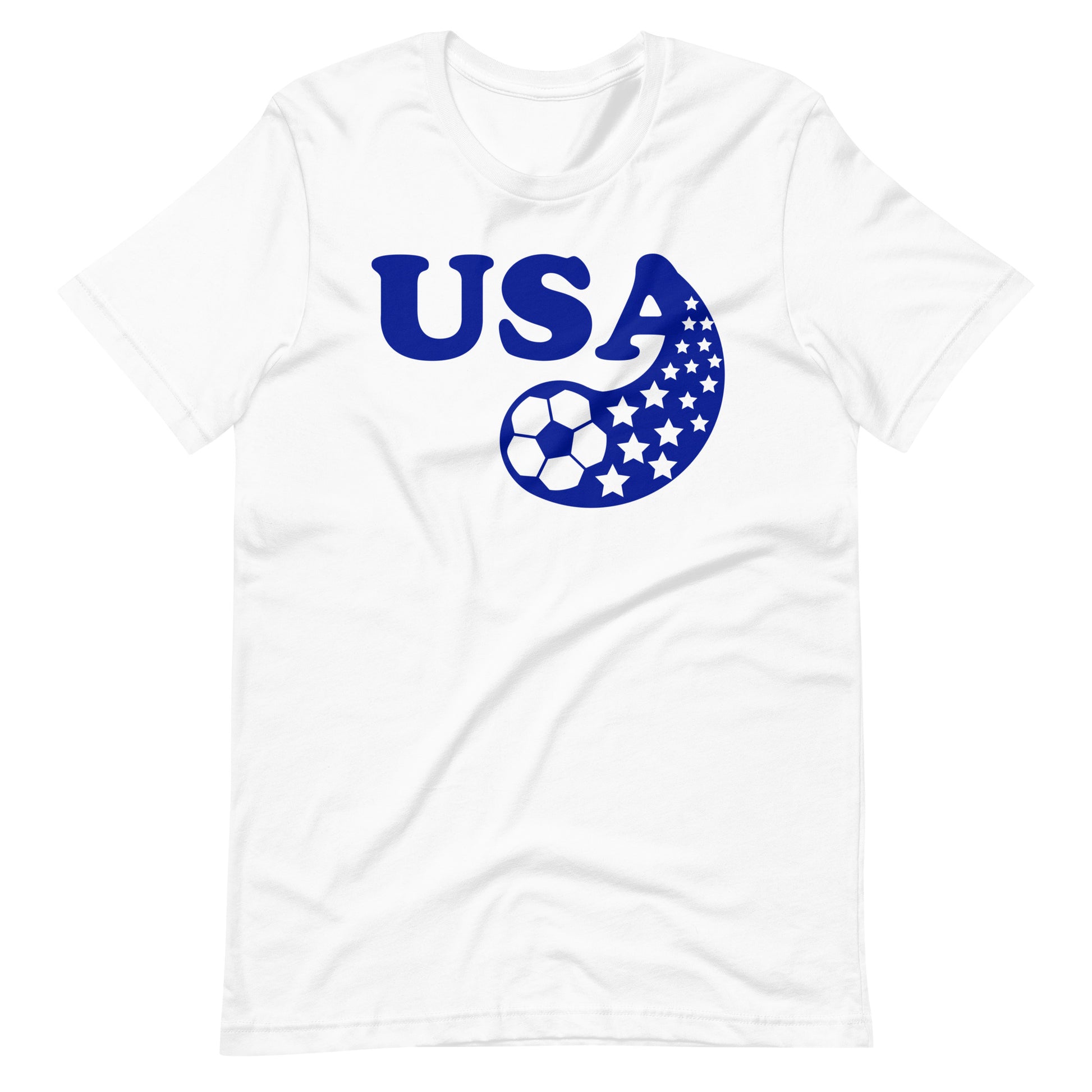 USA soccer t shirt, retro design, white