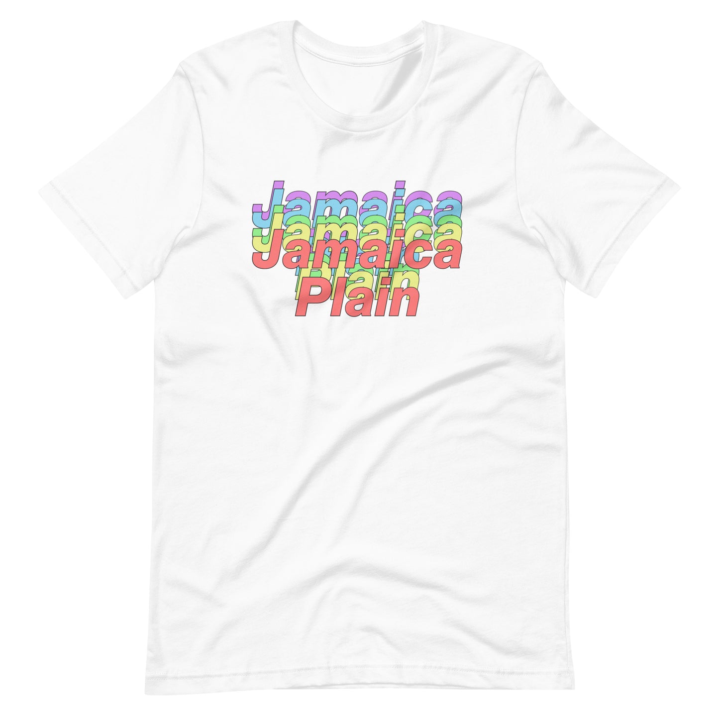 Jamaica Plain, Boston MA t shirt, white