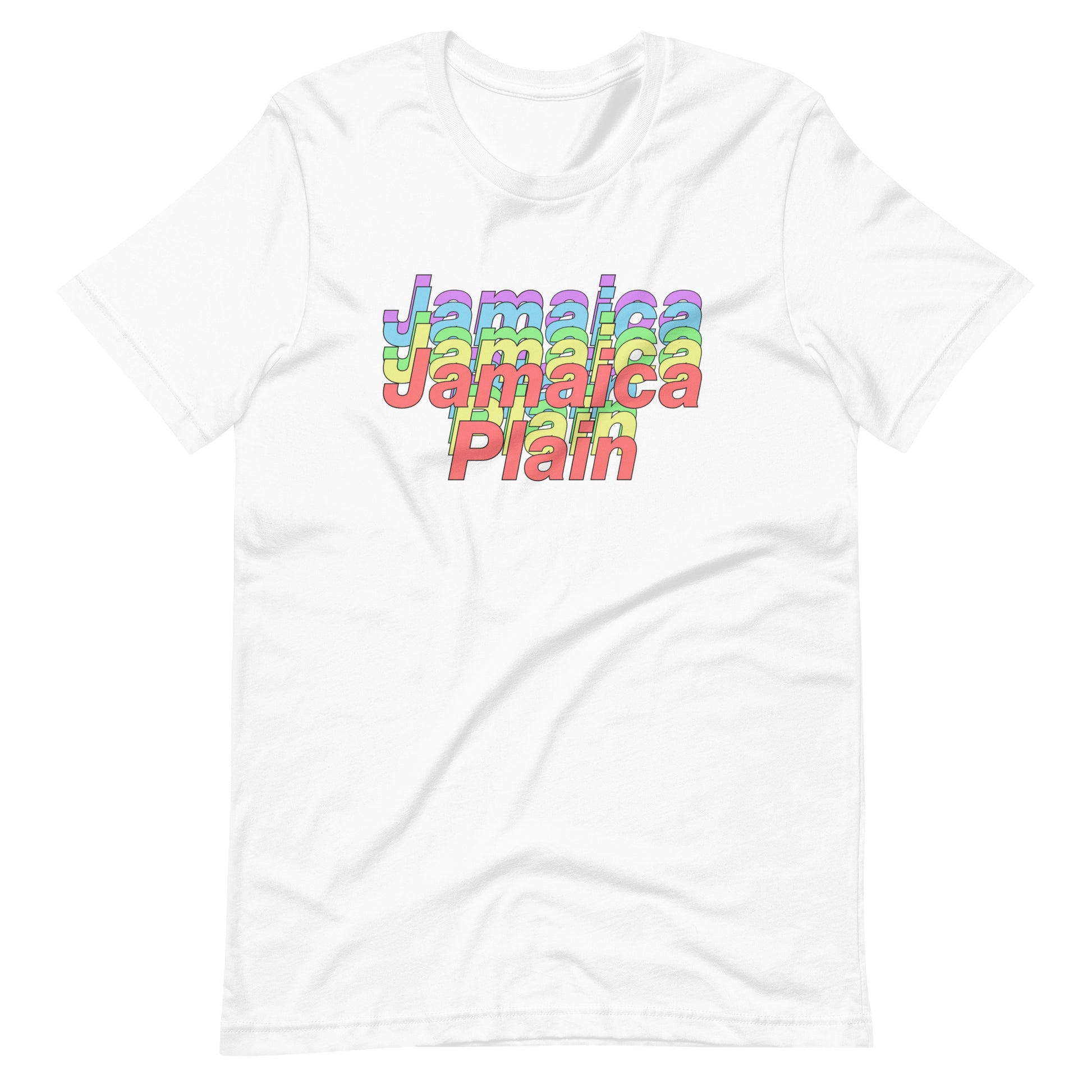 Jamaica Plain, Boston MA t shirt, white