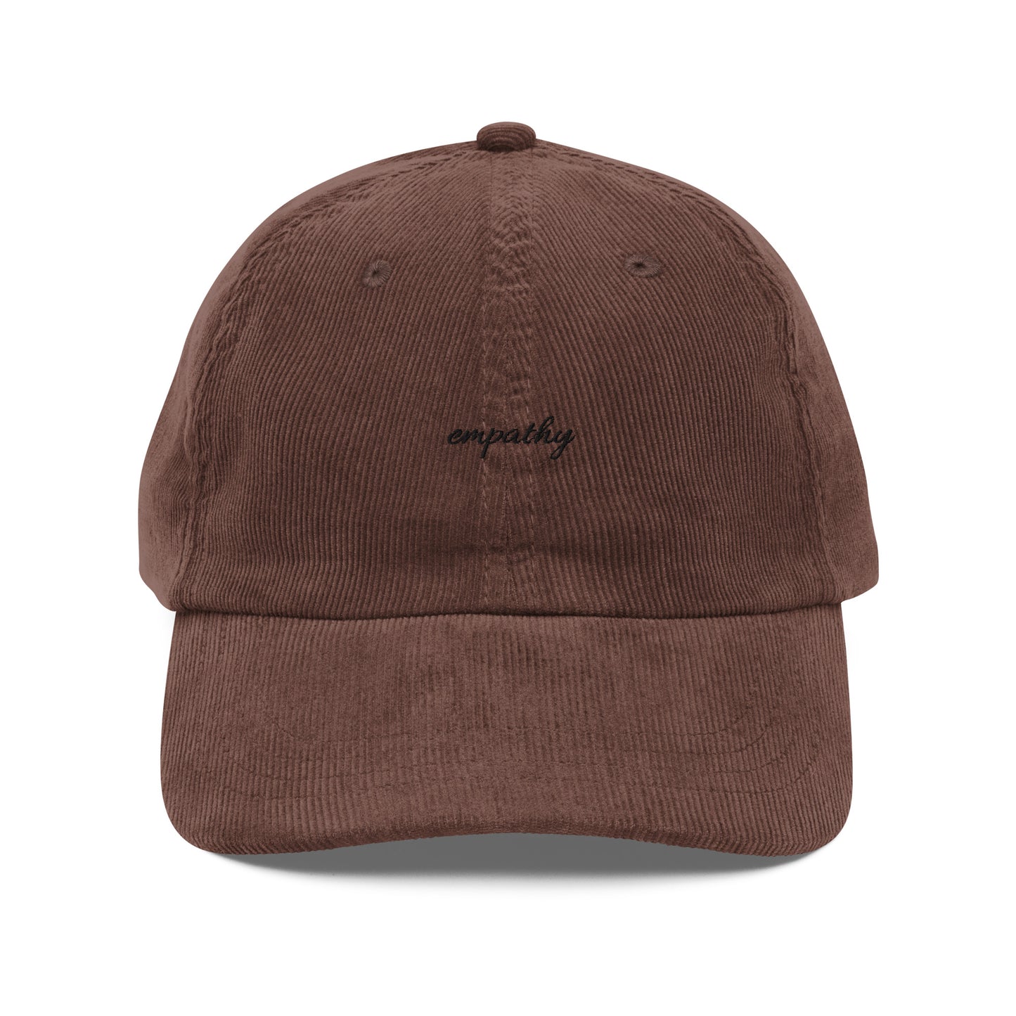 Empathy Corduroy Hat, burgundy
