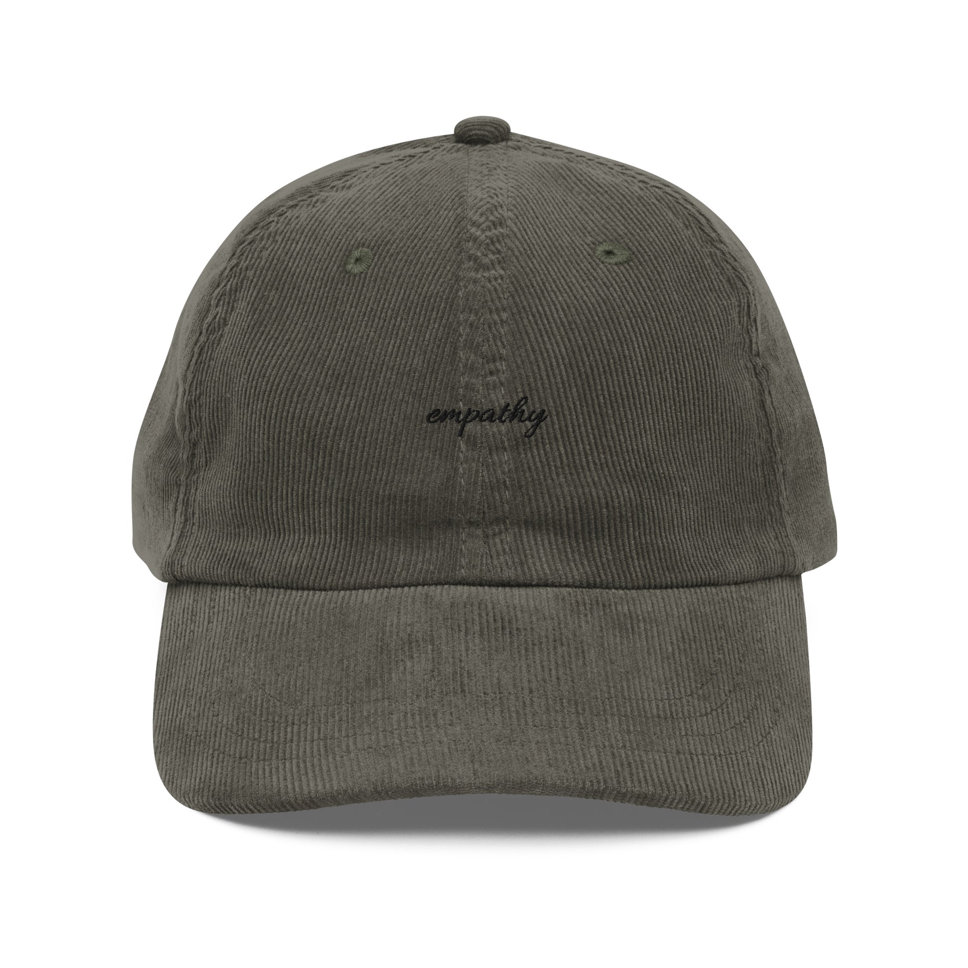 Empathy Corduroy Hat, burgundy