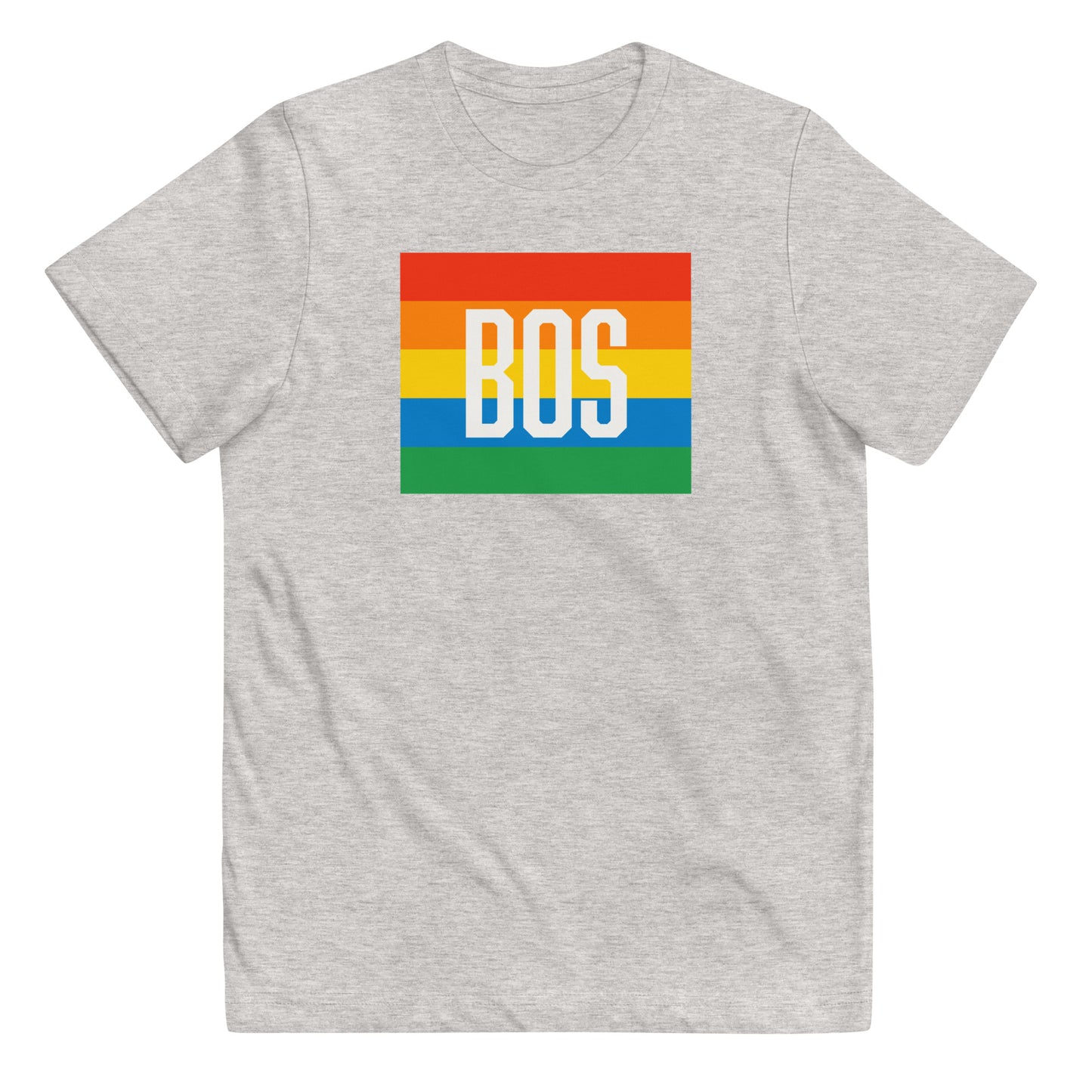 Boston "BOS" Pride T shirt (Youth), grey