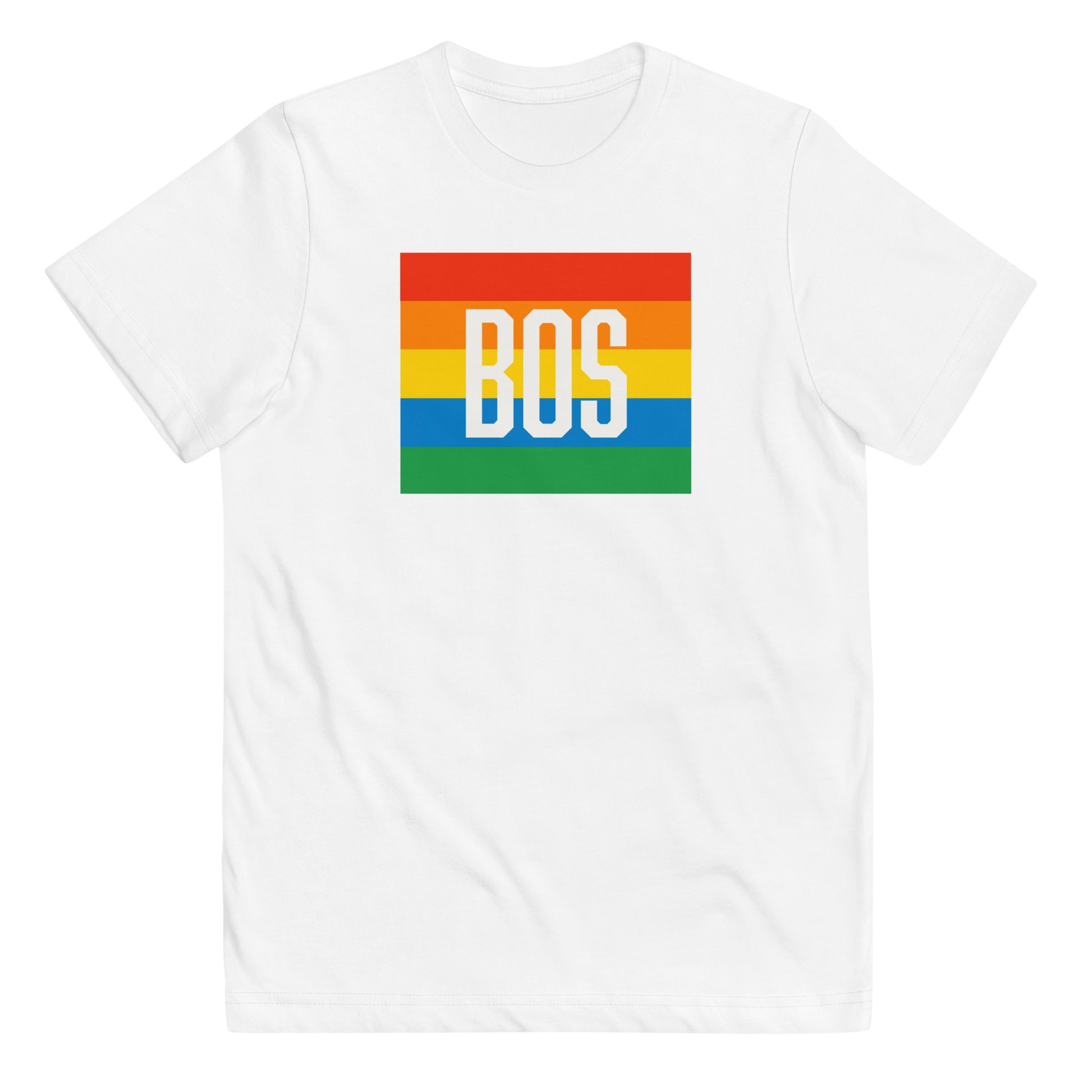 Boston "BOS" Pride T shirt (Youth), white